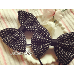 ツイードのシンプルリボン♡ブラック