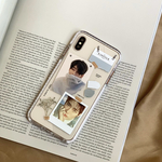 ☆★受注生産ポラロイドケース　あなたのお気に入りの写真が２枚入れられるスマホケース★☆