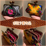 レトロflower 木玉petit親子がま口