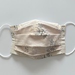 【夏用】冷感プリーツマスク／フィルターポケット付き　レースフラワー②