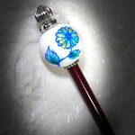 ②特大♪25㎜玉絵付けかんざし