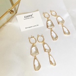 【再販×2】clear×gold hoop pierce