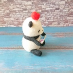 羊毛フェルト ゲームパンダさん🐼
