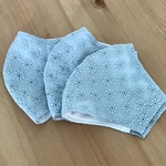🌺再販🌺暑さ対策（フェイスラインから息が抜ける）コットンレース涼しい夏用マスク息苦しく無いお洒落なマスク/エチケットフェイスカバー
