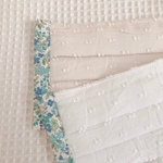 ★おトクな２枚セット★夏用♡レース♡リバティ風小花柄★ ☆.。.:*・°　プリーツマスク　°・*:.。.☆