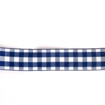 《2ｍ分》ネイビーギンガムチェック柄リボン(38mm)-234