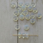 【6mm 20個】オパール　ロンデル