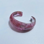 【クリアバングル】　ディープレッド✖️ディープグレー