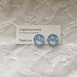 送料無料✴︎アレルギー対応✴︎blue cabochon♡ピアス・イヤリング