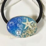 海月の世界　　ヘアゴム  レジン