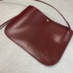 【限定数!! 本革! 日本製!】ショルダーポシェット サコッシュ 【ショルダー長さ自由自在】スムースレザー ワインレッド