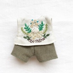 キノコの刺繍Tシャツ⑤