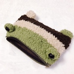 butacorobaba様専用フカフカ三色ケロマスクケース🐸💕
