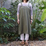 かるい！大人のおさんぽエプロン（カーキ）