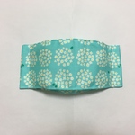 ♡夏向き　大臣マスク　アジサイ柄　水色　大人用　手作りマスク♡