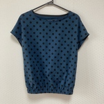 値下げ中！ドット フレンチスリーブブラウス