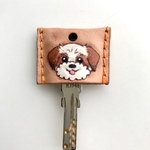 【mai0212marty様オーダー】シーズー 犬種別 キーカバー キーケース レザークラフト 本革 ShihTzu 獅子狗