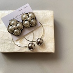 Pearl flower & foop【silver】