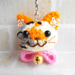 ☆あい0507様　オーダー品☆～リボン猫ストラップ【お姉さまの三毛猫】