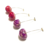 ❣️特価❣️「#4958」 フラワー さくらんぼ ピアス ✴︎2個セット