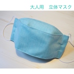大人用　立体マスク　ミントグリーン