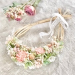 ＊しずく型のナチュラルリース    〜 結婚祝い 誕生日プレゼント  引越し祝い  敬老の日 などに   フラワーリース  リース