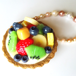 フルーツタルトのバッグチャーム