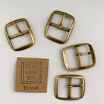 BL02A☆バックル(中)長方形　レトロ古美色　幅約20mm/内径15mm/　4個
