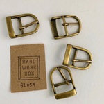 BL05A☆円形バックル(大)　アンティークゴールド　21mm/内16mm　4個