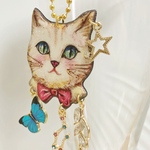 キーホルダー　人生は夢だらけCAT２