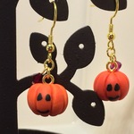 ハロウィン　ちいさな かぼちゃピアス