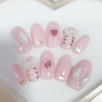 ネイルチップ ゆめかわいい ゆめかわ ネイル 天使の羽 ハート 量産型