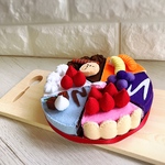 フェルトおままごと☆バラエティケーキ6ピース☆