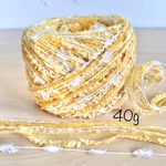 フリルイエロー  引き揃え糸　40ｇ