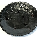 黒いモザイク皿