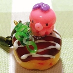 ネギマヨたこ焼き(タコ三付)🐙ストラップ