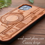 おしゃれな木製 iphoneケース レトロシリーズ カメラ iphone12 pro 12mini iphoneSE2 11 iphoneXR Xs max 8