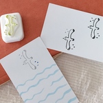 カモメの消しゴムはんこ
