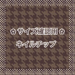 ✧ サイズ確認用 ネイルチップ ✧