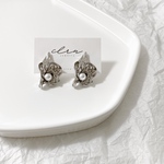  silver925 シルバー シェル パールピアス　