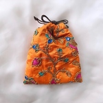 インド刺繍ミニ巾着008
