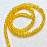 【15個】4mm ハニーカラージェード　ラウンド