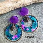 CHIE LOVE…♡レオパードクリアピアス♡