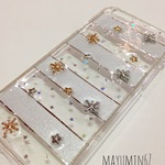 星キラキラのiPhoneスマホケース レジン スター