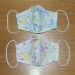 【女の子】花柄立体マスク 《2枚組》