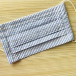 プリーツマスク　#サックス.サッカー