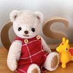 【テディベア】オーバーオールを着た子
