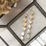 Mother of pearl ♡ pierce/earring《beige》