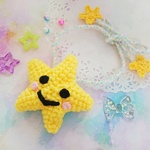 わん🐶にゃん🐱向け☆星形あみぐるみ チョーカー