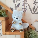 12㎝ オオカミちゃん 【オッドアイ】SakuBear テディベア 